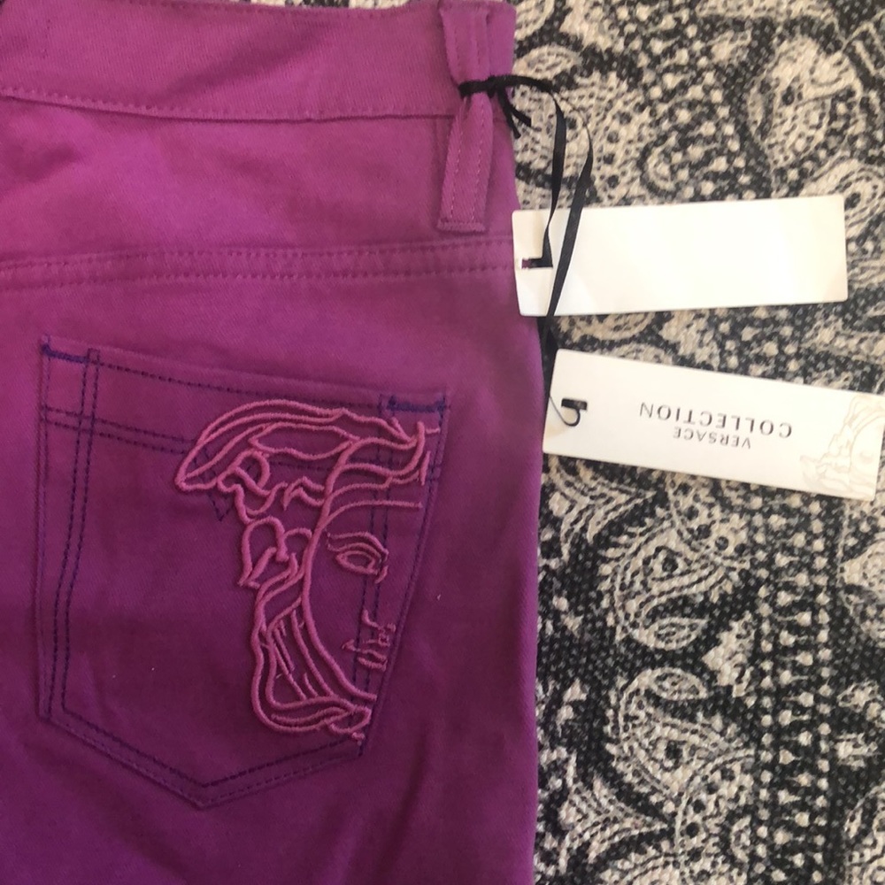 Versace collection berry jeans - NWT